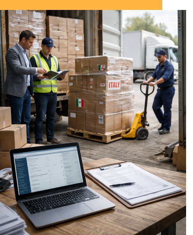 Доставка грузов из Италии: морские и авиаперевозки от 18185