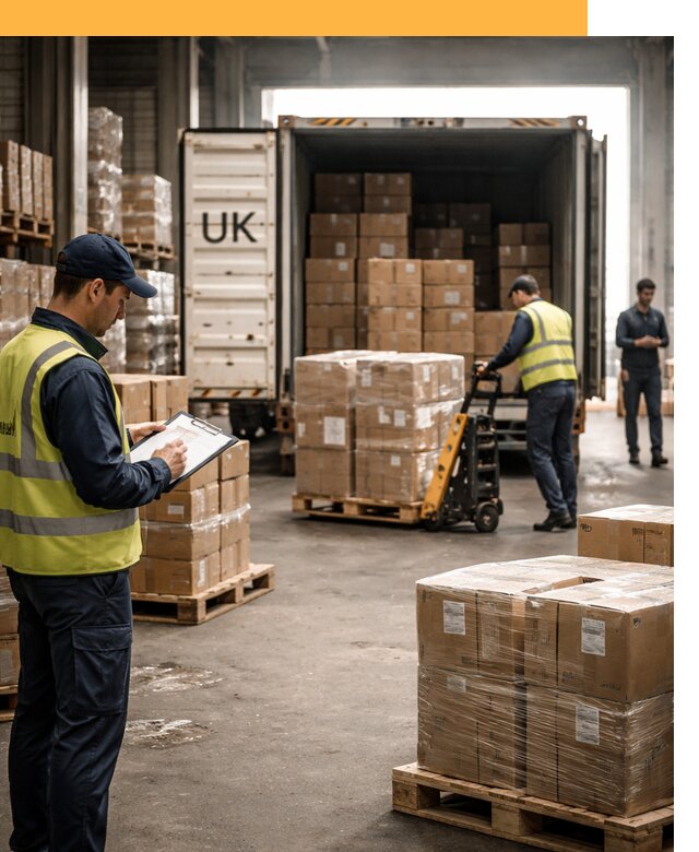 Доставка грузов из Великобритании с таможенным оформлением от 12629