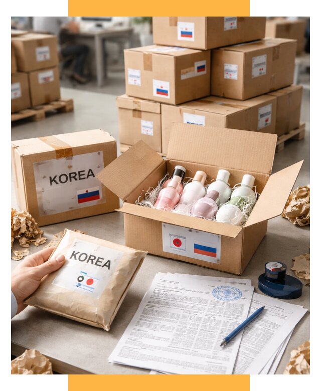 Доставка косметики из Кореи от 8588 р. под ключ | СетСервис-Кнд