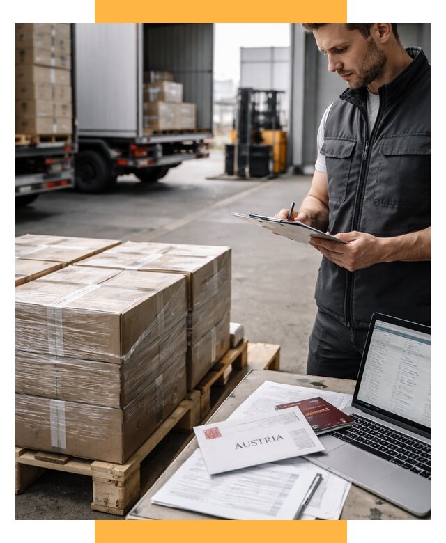 Доставка в Австрию от 65670 р. Логистика и экспорт СетСервис-Кнд