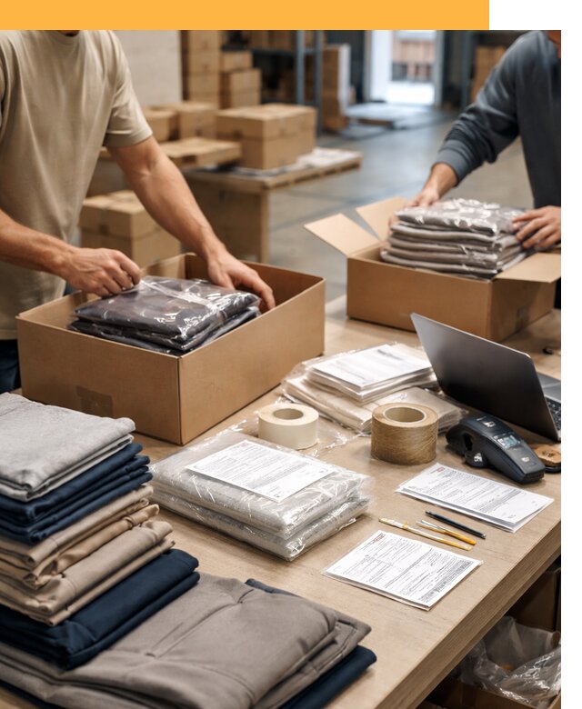 Перевозка одежды по миру от 7577 руб. с таможенным оформлением