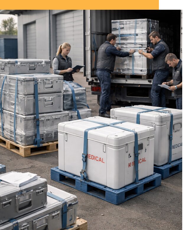 Перевозка медицинского оборудования по всему миру от 15155 руб
