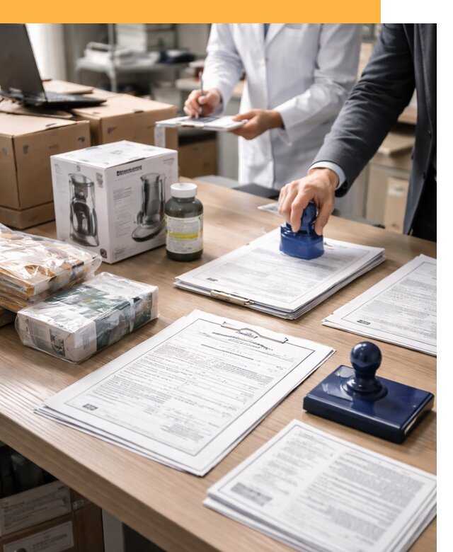 Сертификация импортных товаров от 12124 с таможенным сопровождением